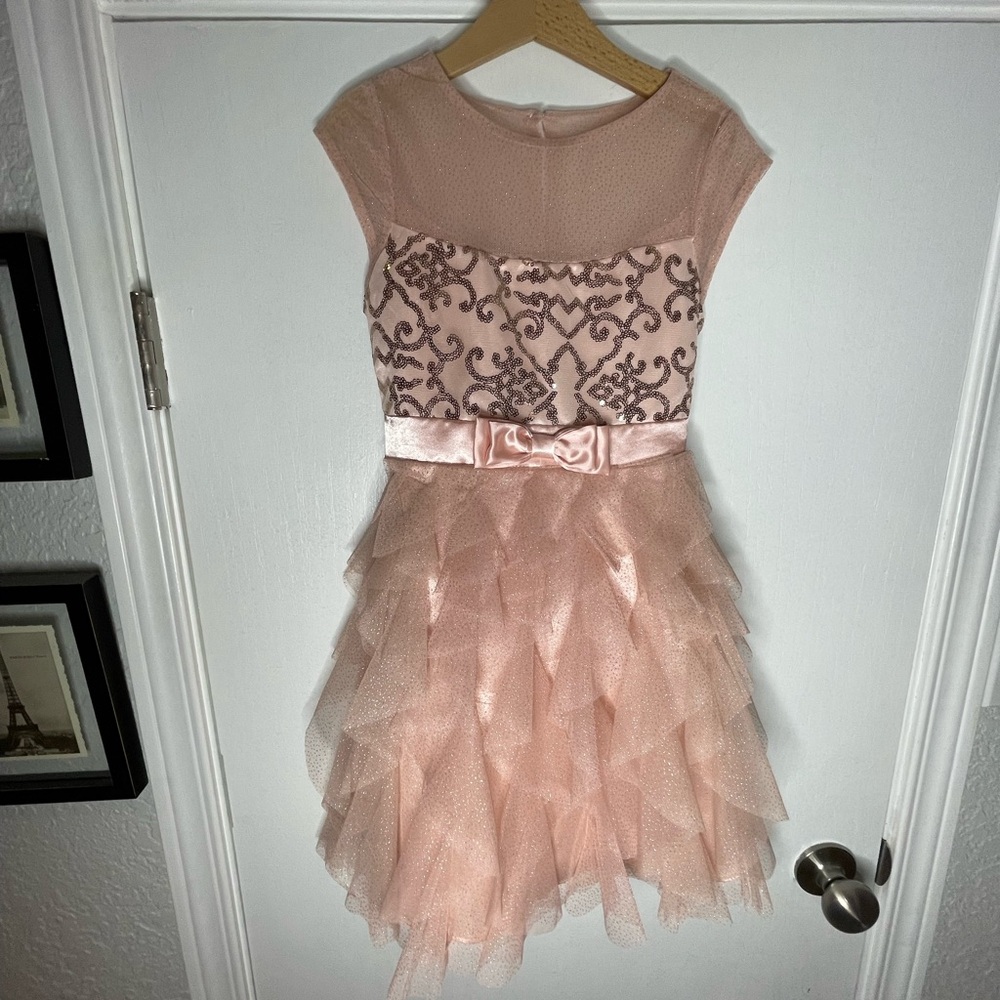 Jona Michelle Fancy Pink Easter Pageant Dress